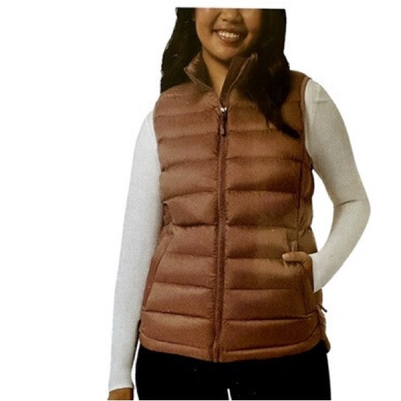 32 Degrees Jackets & Blazers - Women's Brown Puffer Vest